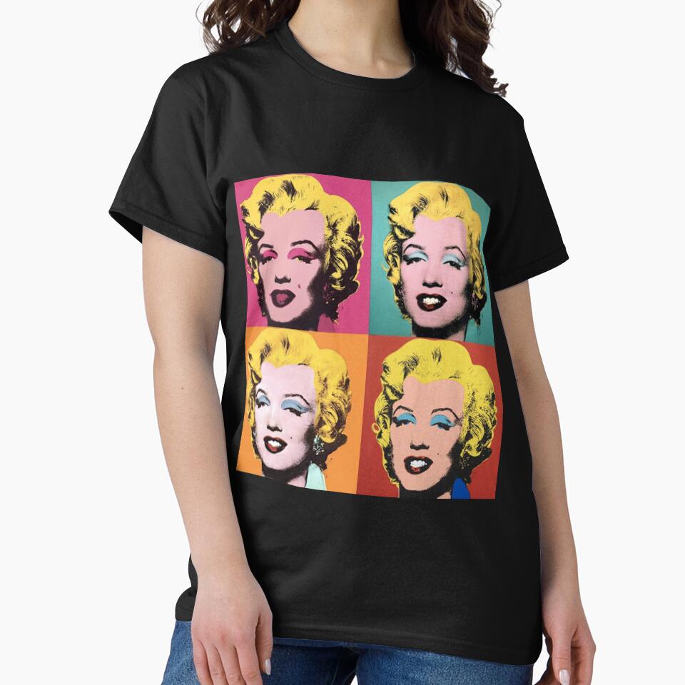 Pop Art Marilyn Monroe Quad Portrait by Ki_Designs - Adult & Kids T-Shirts, Sweatshirts & Hoodies apparel design preview 2