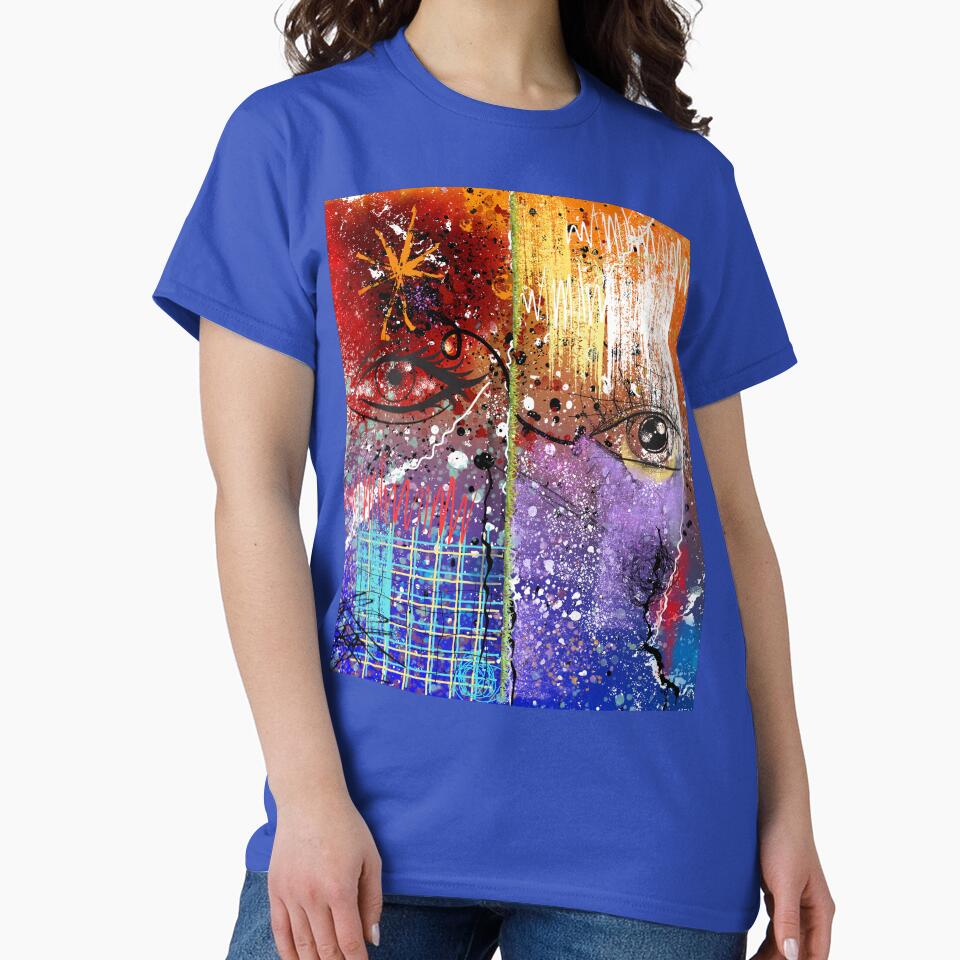 Duality Unveiled, Gorgeous Digittal Art by With - Adult & Kids T-Shirts, Sweatshirts & Hoodies apparel design preview 2