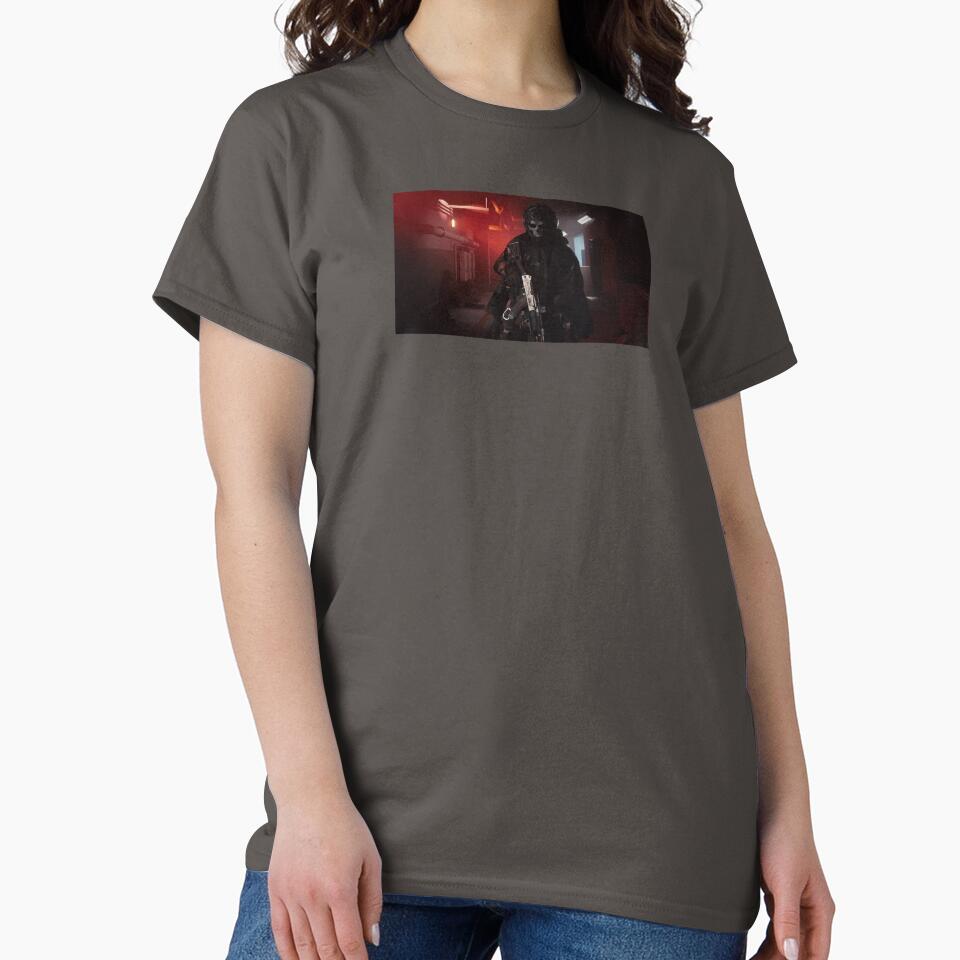 COD MW4 DMZ Ghost Corridor Art by Sellcooldesigns - Adult & Kids T-Shirts, Sweatshirts & Hoodies apparel design preview 2