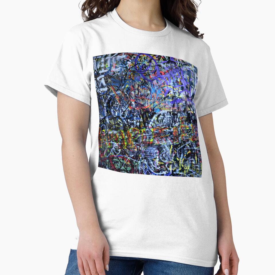 Urban Industrial Graffiti-Inspired Abstract Aesthetic - Adult & Kids T-Shirts, Sweatshirts & Hoodies apparel design preview 2