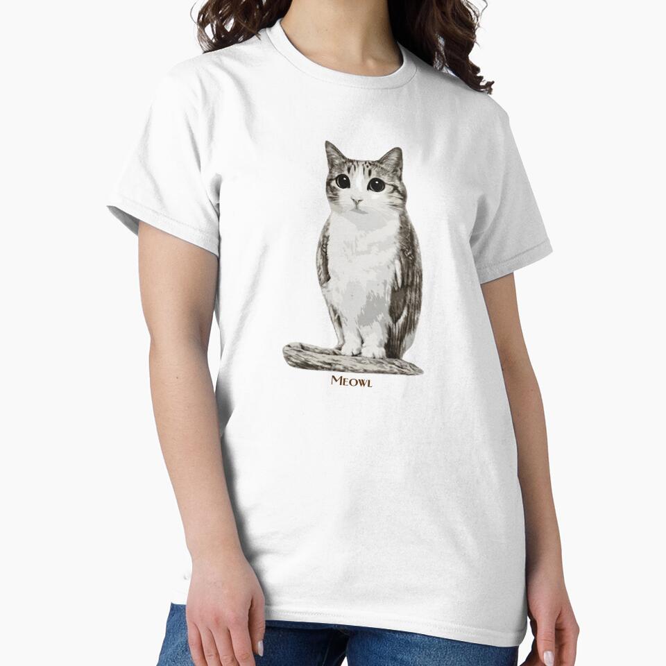 Meowl by LevvtxArt - Adult & Kids T-Shirts, Sweatshirts & Hoodies apparel design preview 2