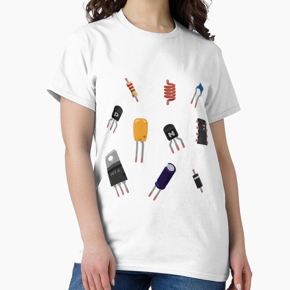 Basic Electronic Components by PheroKita - Adult & Kids T-Shirts, Sweatshirts & Hoodies apparel design preview 2