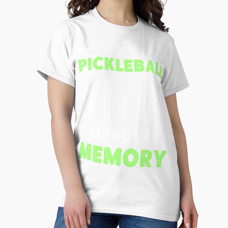 Playing Pickleball Improves Memory Dink Player Short - Adult & Kids T-Shirts, Sweatshirts & Hoodies apparel design preview 2