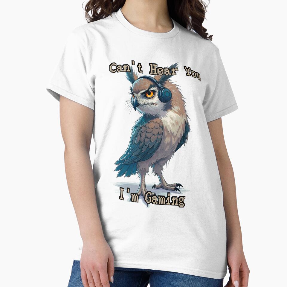 Can't Hear You I'm Gaming by Inklivion - Adult & Kids T-Shirts, Sweatshirts & Hoodies apparel design preview 2