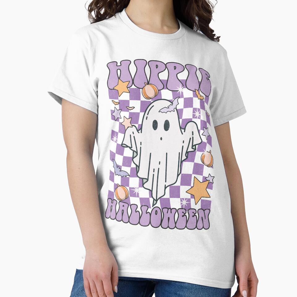 Hippie Halloween by ZazzyPumpkin - Adult & Kids T-Shirts, Sweatshirts & Hoodies apparel design preview 2