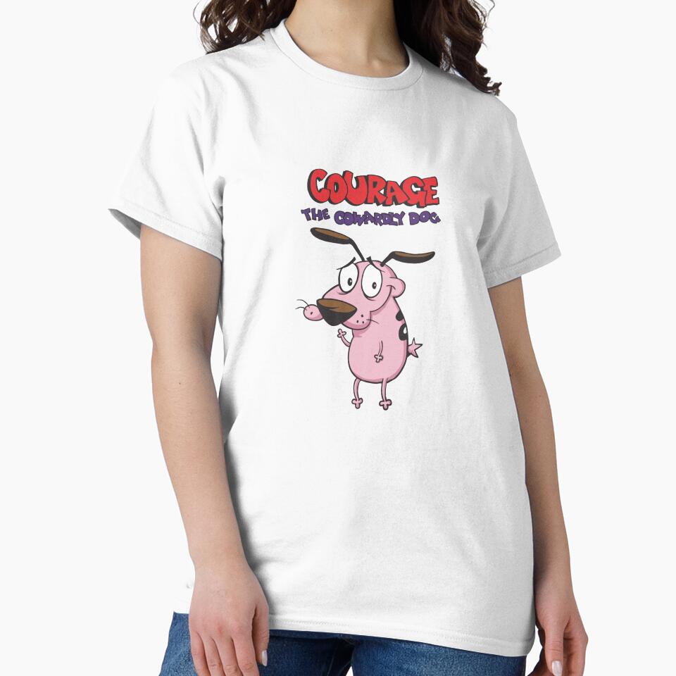 Classic Courage the Cowardly Dog Standing Pose by - Adult & Kids T-Shirts, Sweatshirts & Hoodies apparel design preview 2