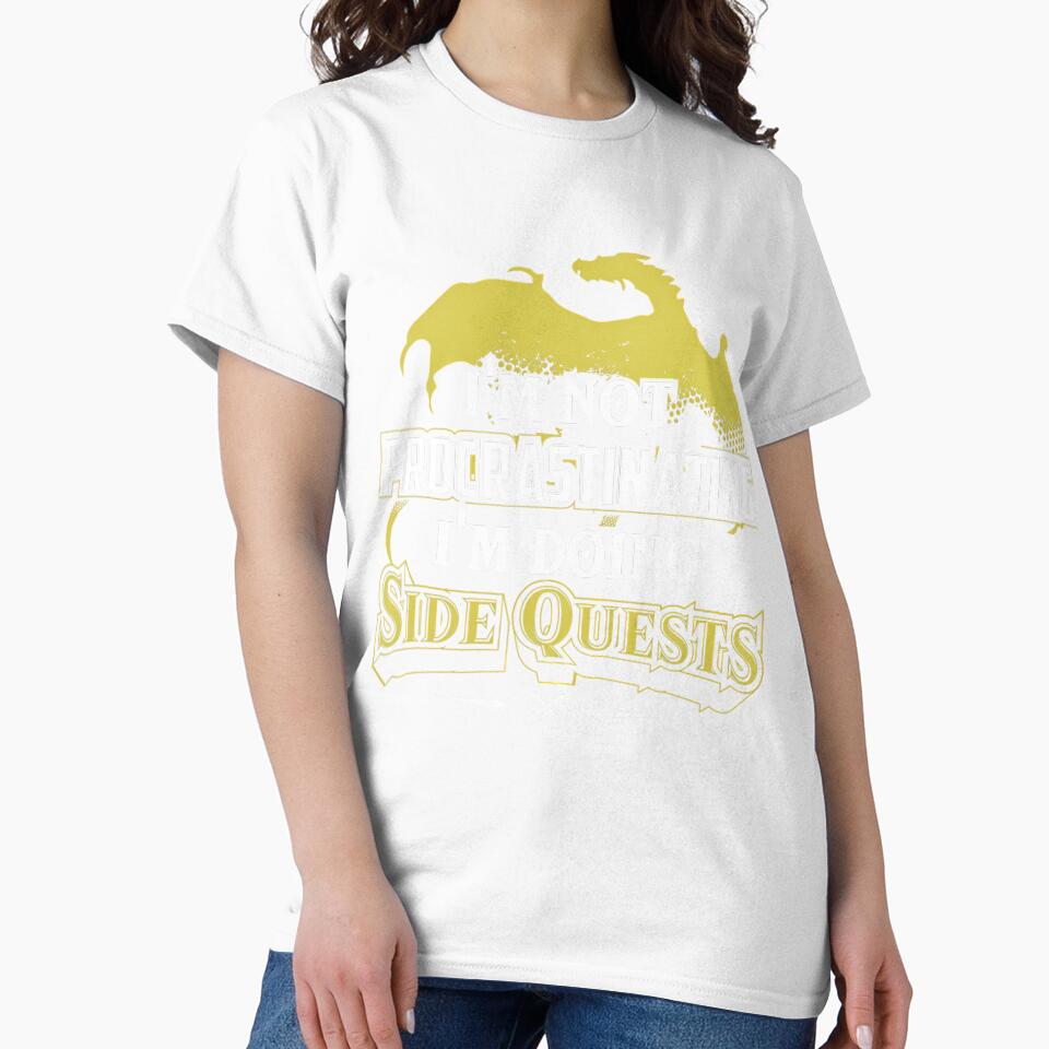 RPG Gamer I'm Doing Side Quests Casual Crew Neck - Adult & Kids T-Shirts, Sweatshirts & Hoodies apparel design preview 2