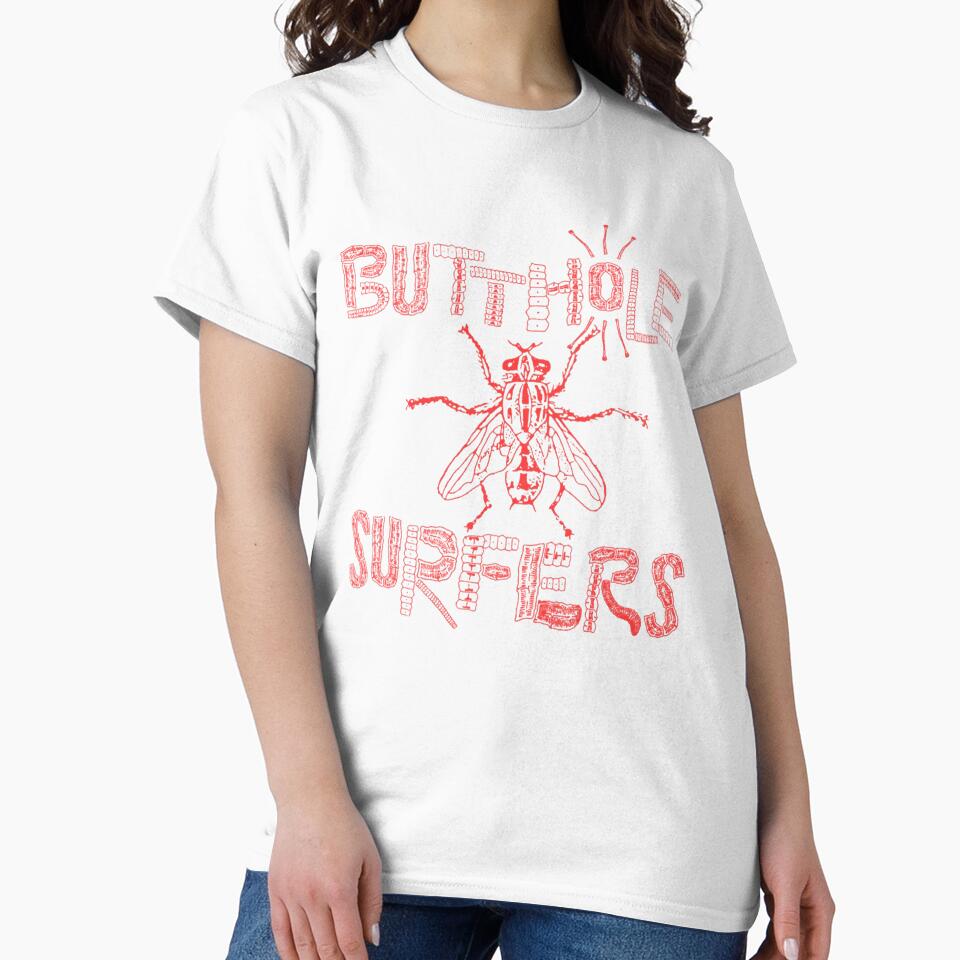 Butthole Surfers Fly (red) by 23rdStBAJ - Adult & Kids T-Shirts, Sweatshirts & Hoodies apparel design preview 2