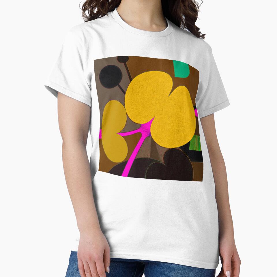 Modern Botanical Abstract Mid-Century Floral by - Adult & Kids T-Shirts, Sweatshirts & Hoodies apparel design preview 2