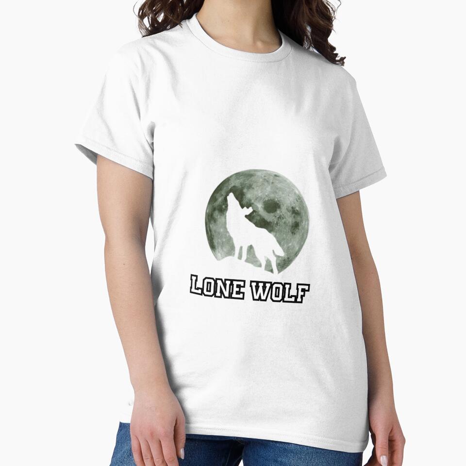 Lone Wolf Creative Design by CadDesignerr - Adult & Kids T-Shirts, Sweatshirts & Hoodies apparel design preview 2