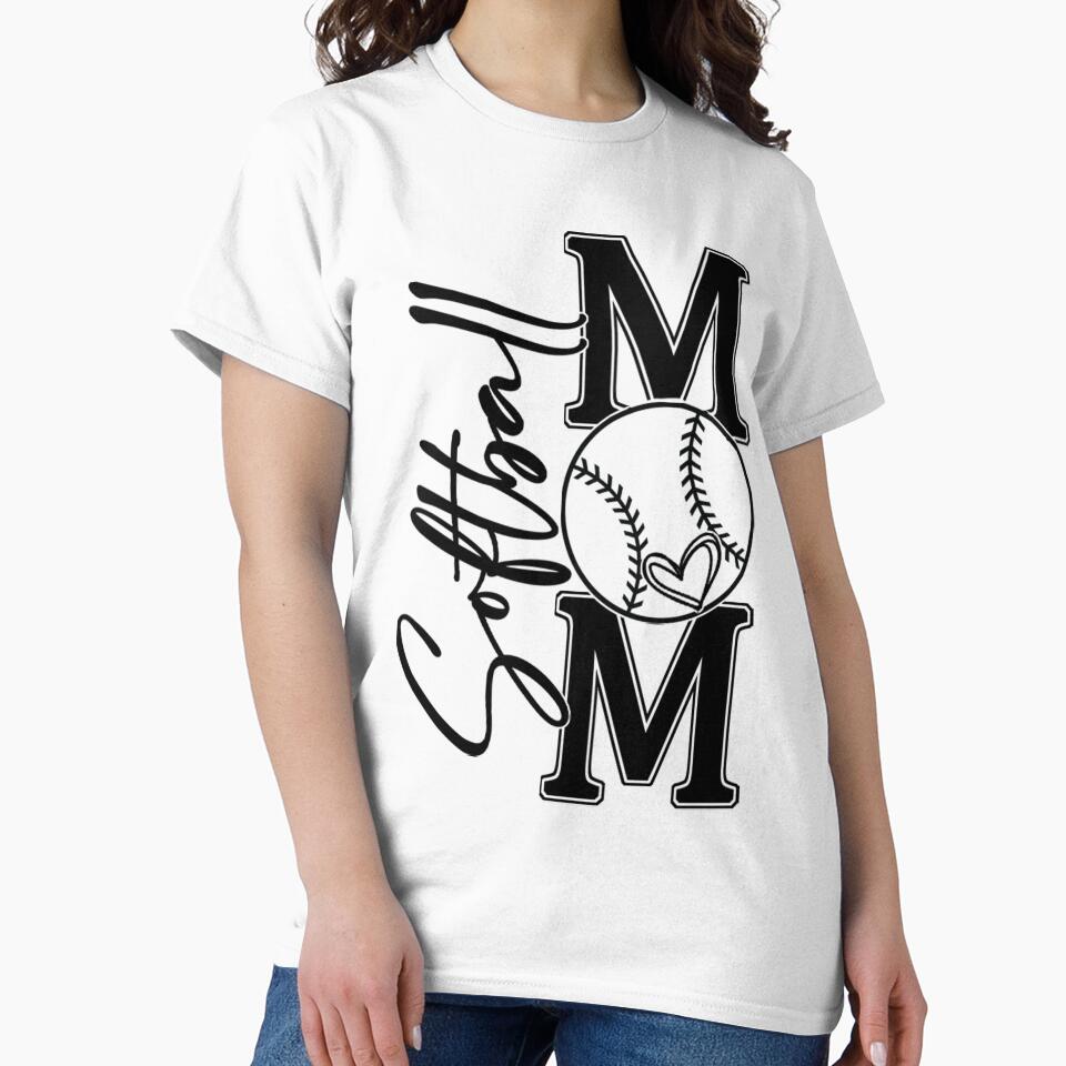 Softball Mom Mama Lady Crewneck Oversized Sport - Adult & Kids T-Shirts, Sweatshirts & Hoodies apparel design preview 2