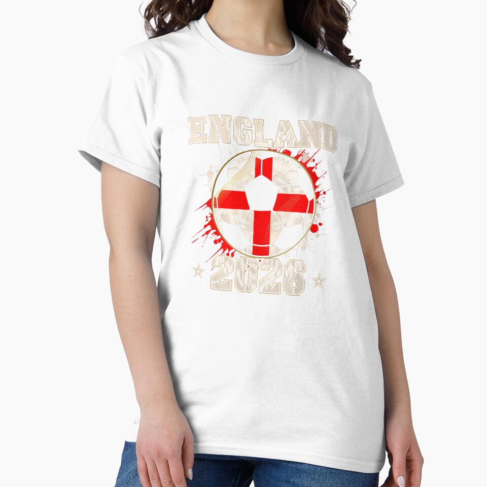 Front Print England Soccer World Cup 2026 English Fan - Adult & Kids T-Shirts, Sweatshirts & Hoodies apparel design preview 2