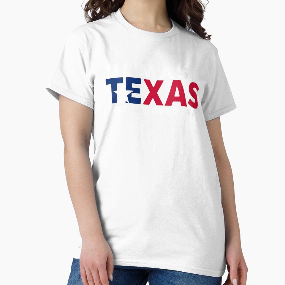 Womens-Unmask-Texas-Freedom-Over-Fear by WEARPARTS - Adult & Kids T-Shirts, Sweatshirts & Hoodies apparel design preview 2