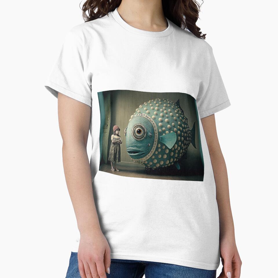 Weird strange art with lovely cute monster and - Adult & Kids T-Shirts, Sweatshirts & Hoodies apparel design preview 2