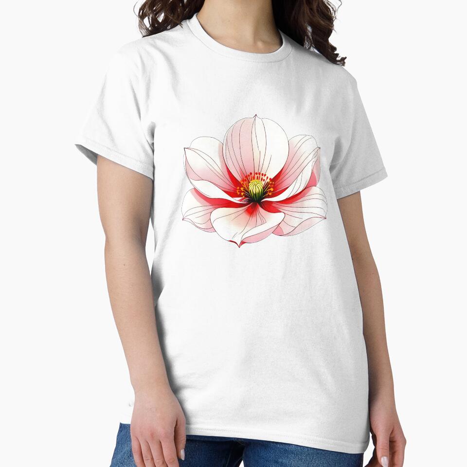 Plain-background Stylised Orchid by DesignedOutside - Adult & Kids T-Shirts, Sweatshirts & Hoodies apparel design preview 2