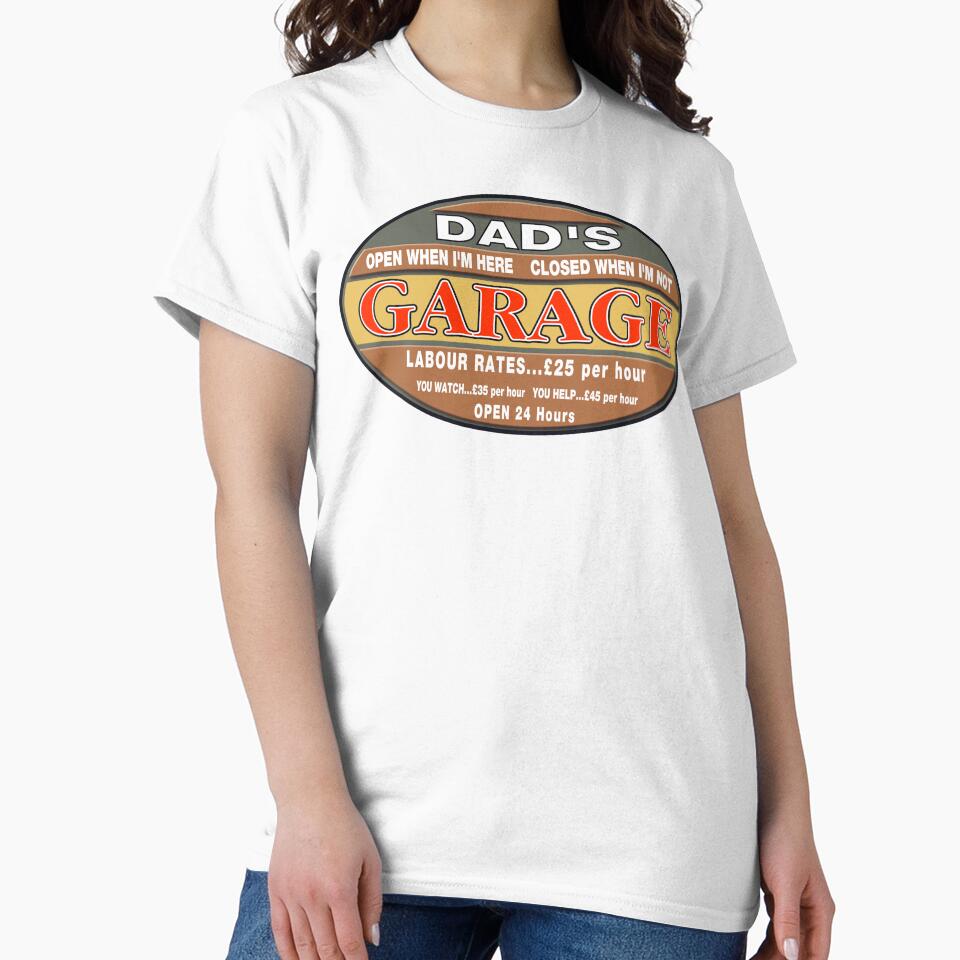 Dad's garage by Fairyjam - Adult & Kids T-Shirts, Sweatshirts & Hoodies apparel design preview 2
