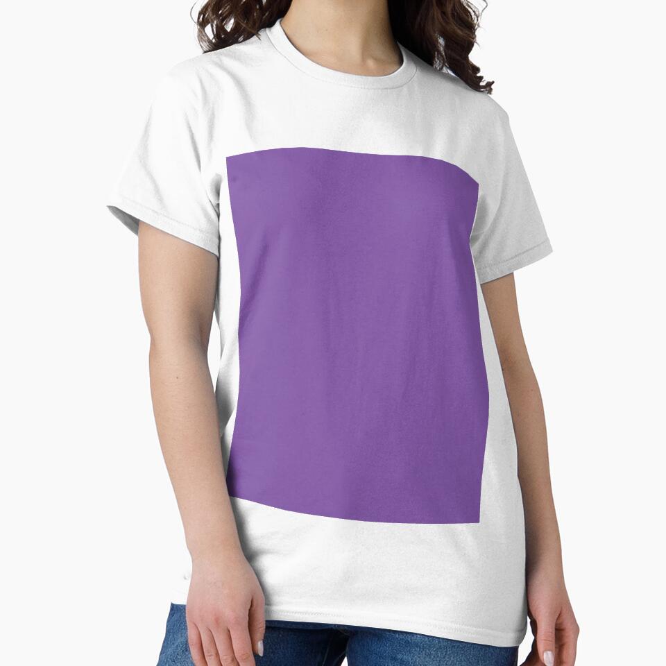 Plain Solid Color Medium Purple Chic Eggplant by - Adult & Kids T-Shirts, Sweatshirts & Hoodies apparel design preview 2