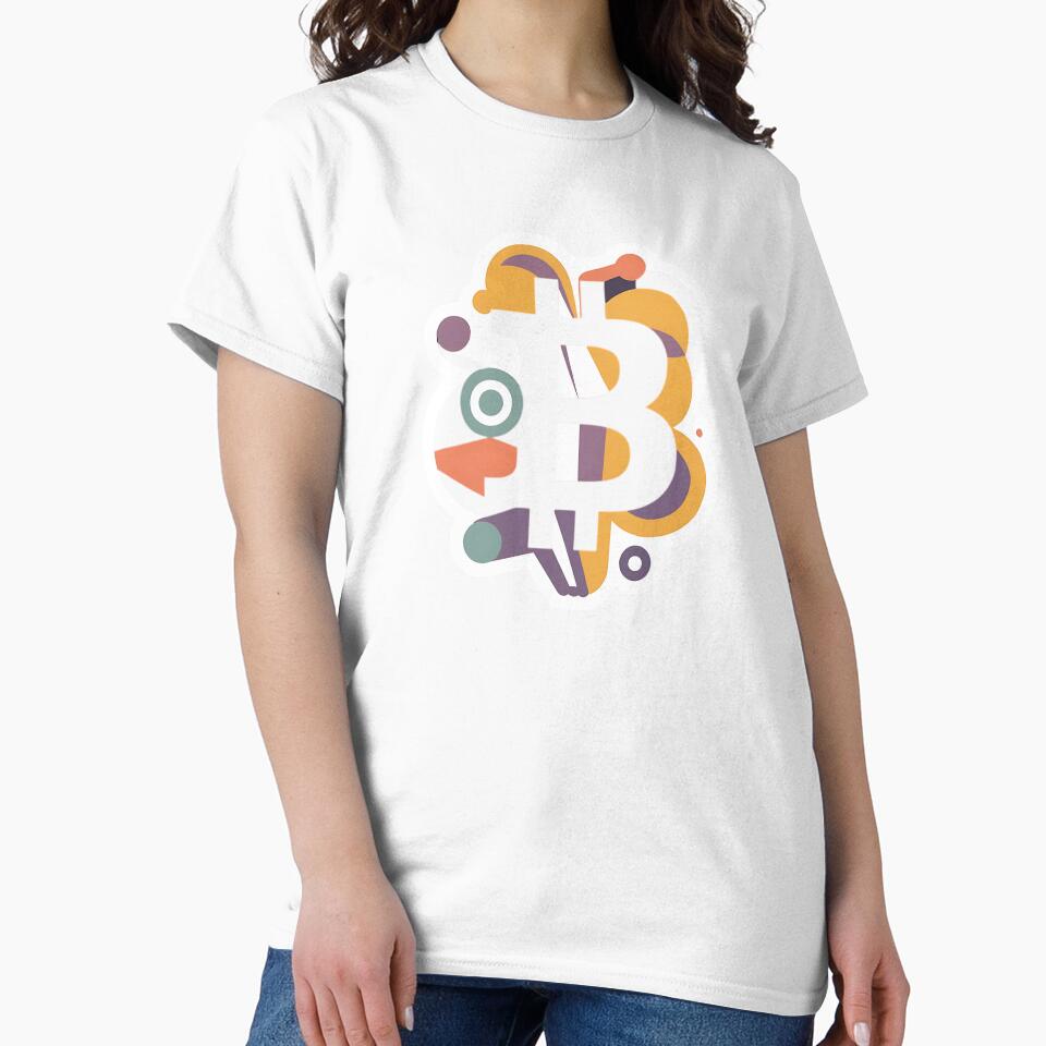 Bitcoin Monochrome Fashion by RadDeck - Adult & Kids T-Shirts, Sweatshirts & Hoodies apparel design preview 2