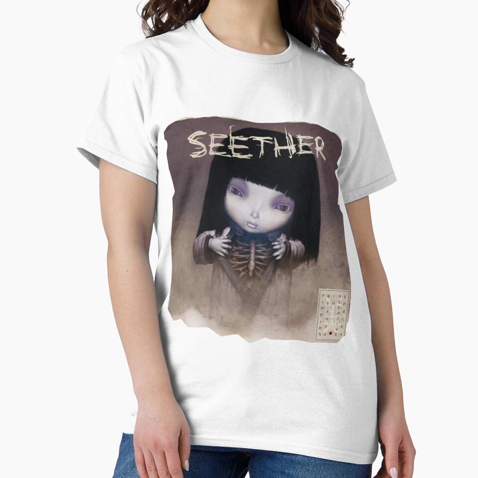 Seether Fashion Black Summer Custom Short Sleeve Top - Adult & Kids T-Shirts, Sweatshirts & Hoodies apparel design preview 2
