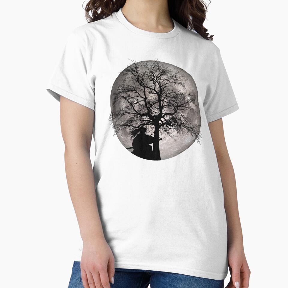 The Samurai Moon by maryedenoa - Adult & Kids T-Shirts, Sweatshirts & Hoodies apparel design preview 2