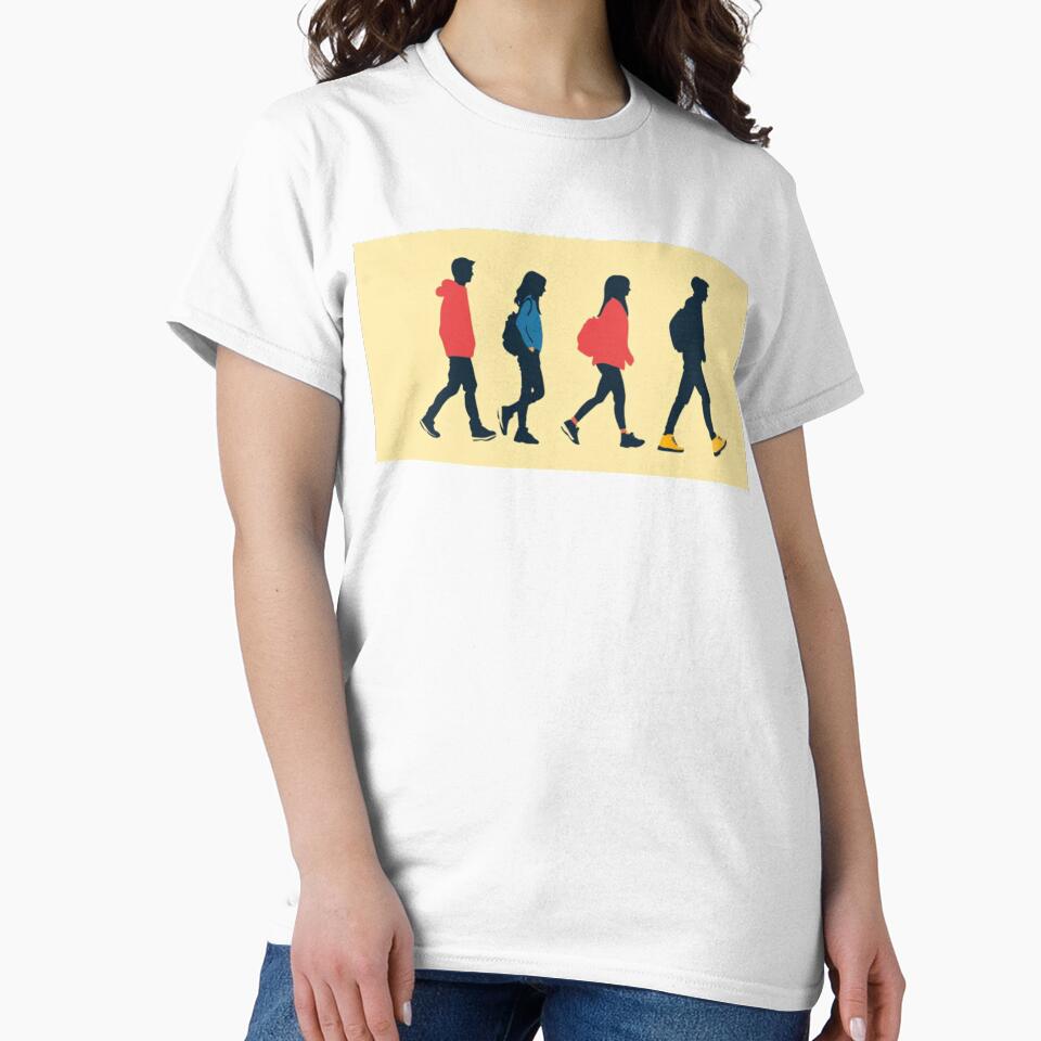 Indie Street Fashion Silhouette Design by EchoWave11 - Adult & Kids T-Shirts, Sweatshirts & Hoodies apparel design preview 2