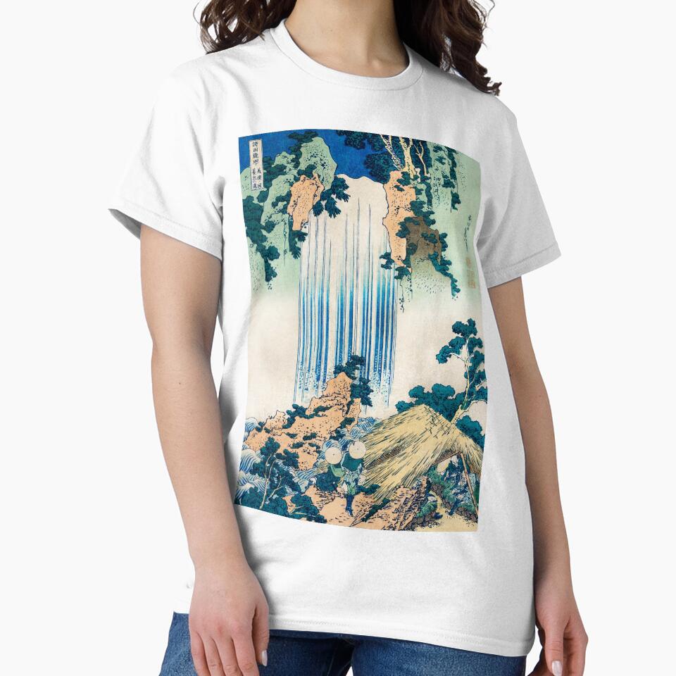Hokusai Waterfall Japanese Art Vintage Retro by - Adult & Kids T-Shirts, Sweatshirts & Hoodies apparel design preview 2