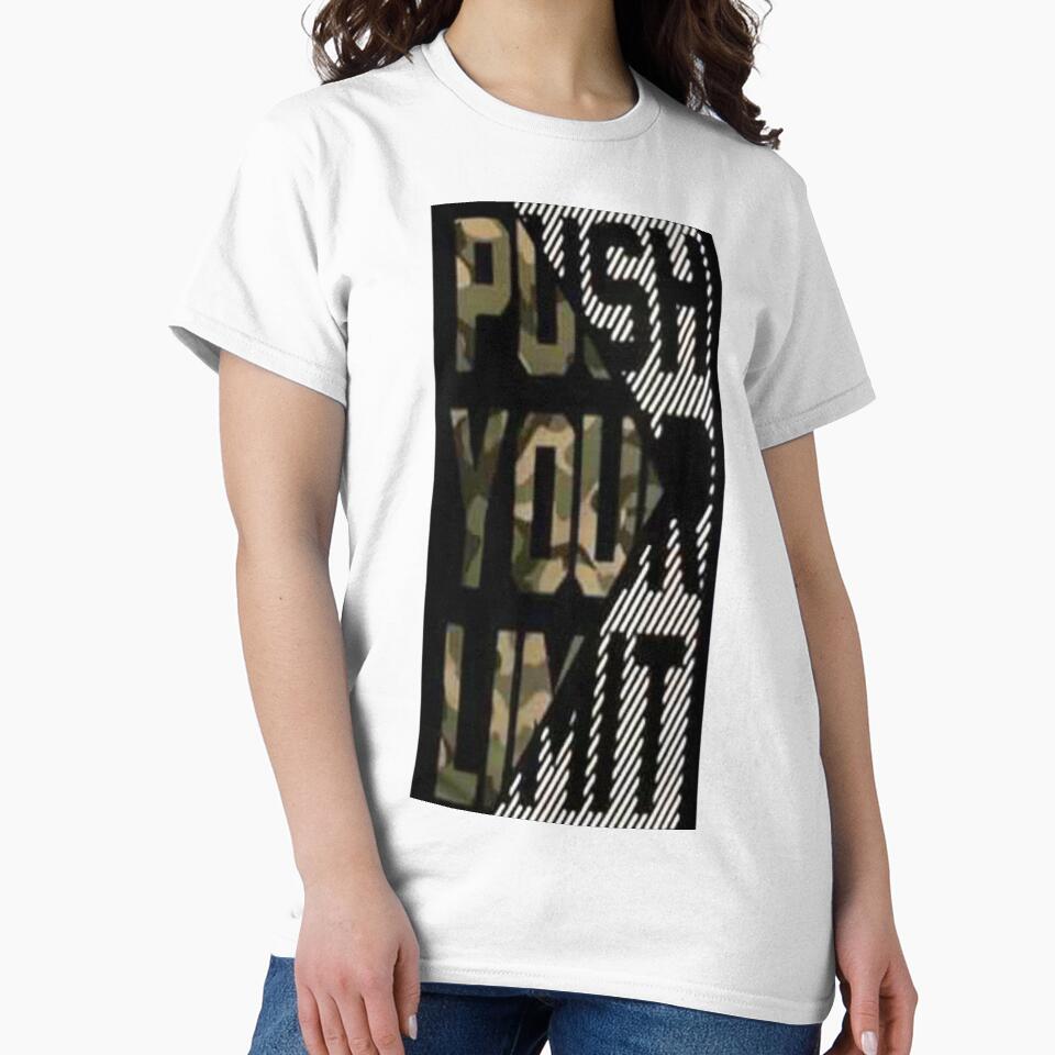 Push Your Limit Cotton by storeInsight - Adult & Kids T-Shirts, Sweatshirts & Hoodies apparel design preview 2