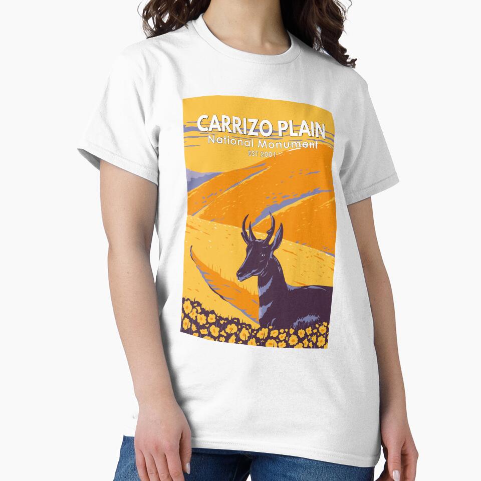 Carrizo Plain National Monument California Vintage by - Adult & Kids T-Shirts, Sweatshirts & Hoodies apparel design preview 2