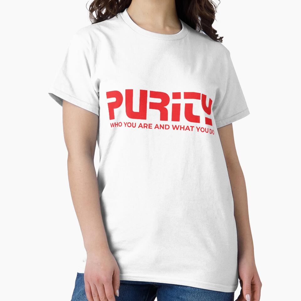 Purity "Who You Are What Do" by KompromizeCo - Adult & Kids T-Shirts, Sweatshirts & Hoodies apparel design preview 2