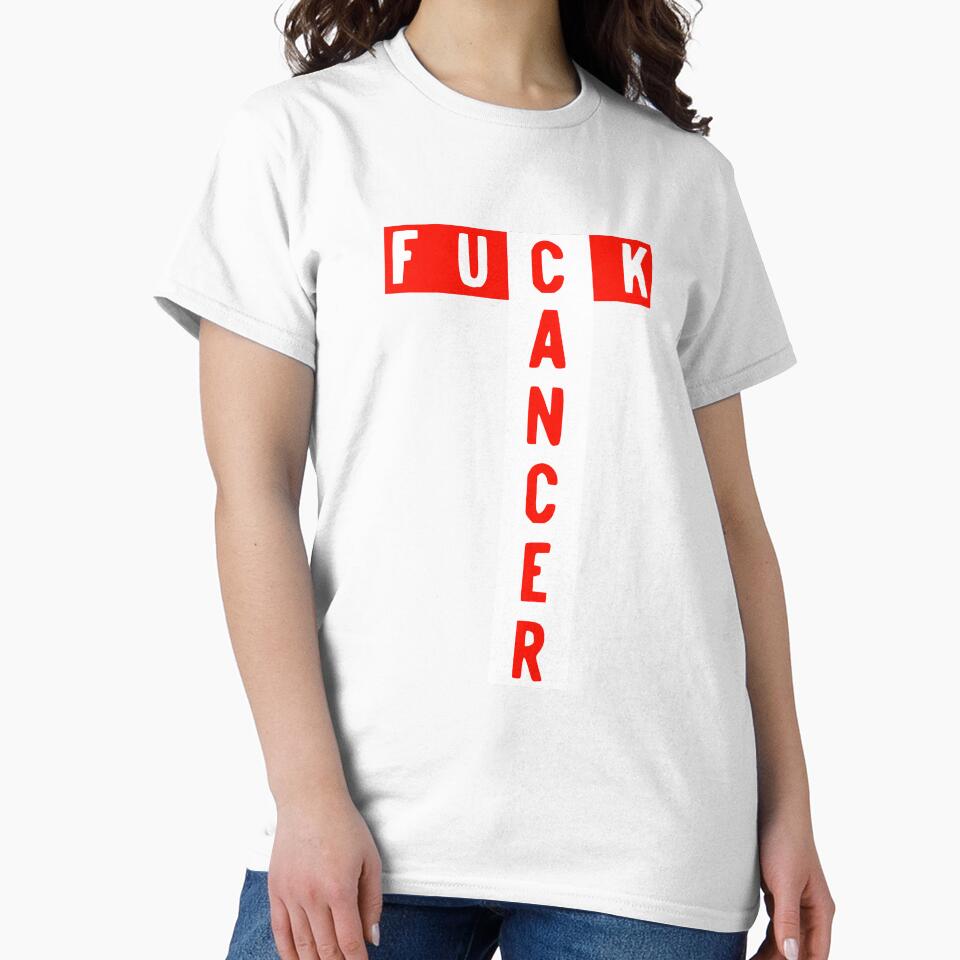 Fck Cancer Research Awareness Vulgar Profanity - Adult & Kids T-Shirts, Sweatshirts & Hoodies apparel design preview 2