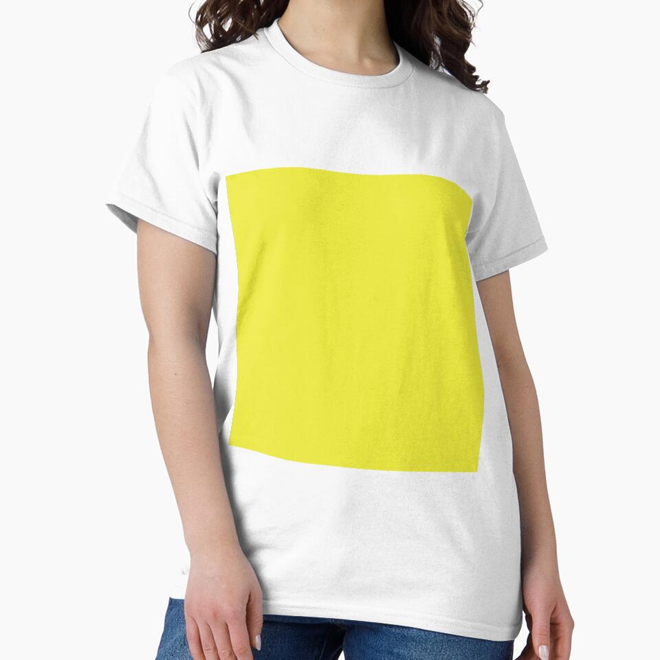 Plain Solid Color Bright Yellow 2 by mimihuang - Adult & Kids T-Shirts, Sweatshirts & Hoodies apparel design preview 2