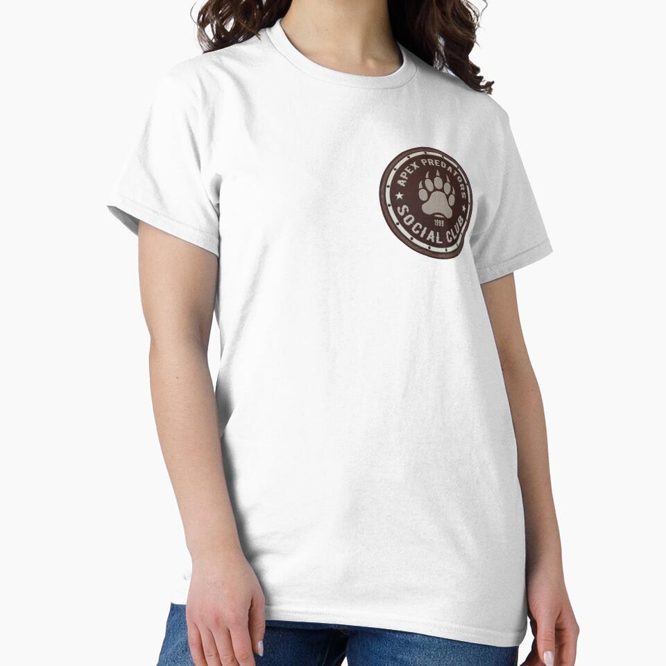 Apex predators social club badge embroidery iron - Adult & Kids T-Shirts, Sweatshirts & Hoodies apparel design preview 2