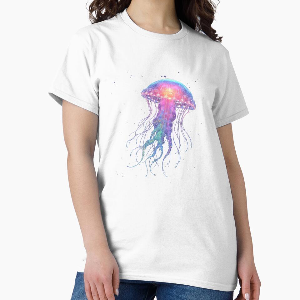 Jellyfish by Inklivion - Adult & Kids T-Shirts, Sweatshirts & Hoodies apparel design preview 2