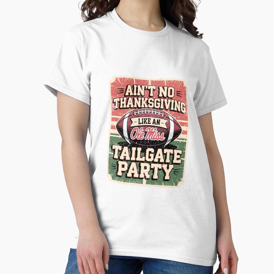 Ole Miss Football Tailgate Party Thanksgiving by - Adult & Kids T-Shirts, Sweatshirts & Hoodies apparel design preview 2