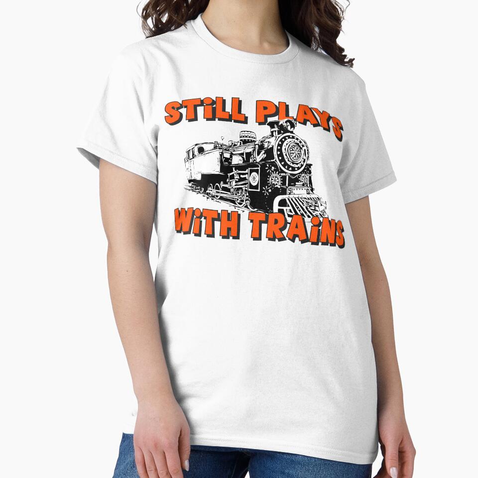 Still Plays With Trains by Fairyjam - Adult & Kids T-Shirts, Sweatshirts & Hoodies apparel design preview 2