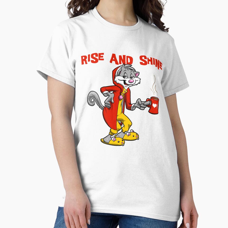 Rise and shine (lazy cat) by hayrpictures - Adult & Kids T-Shirts, Sweatshirts & Hoodies apparel design preview 2