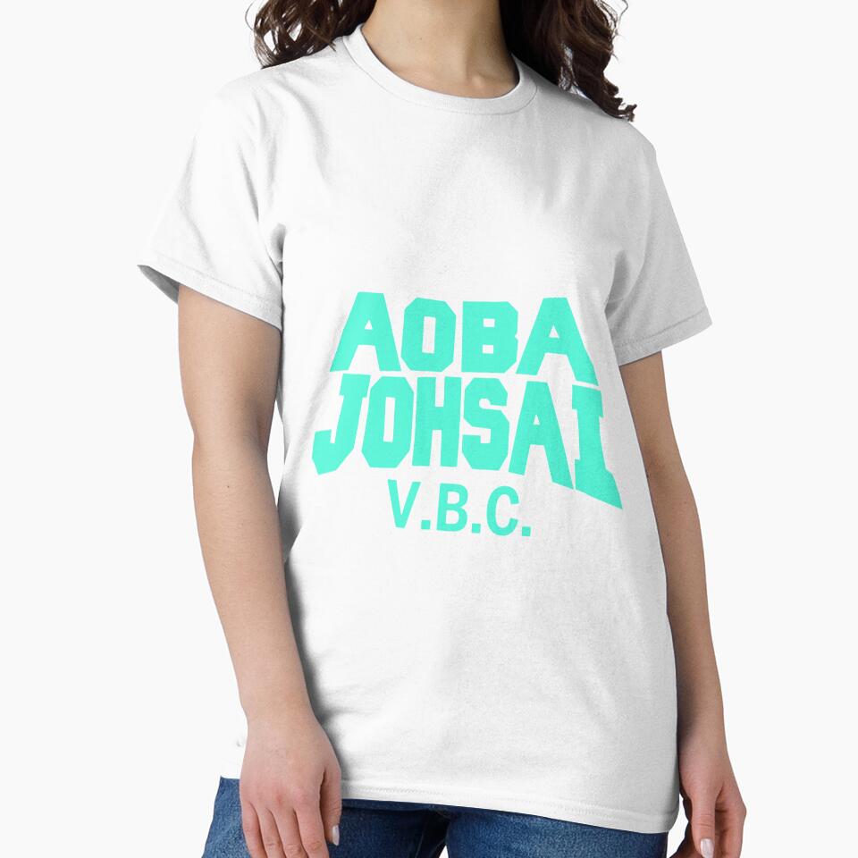 Aoba Johsai Vbc Uniform Logo In Teal Slim Fit Best - Adult & Kids T-Shirts, Sweatshirts & Hoodies apparel design preview 2