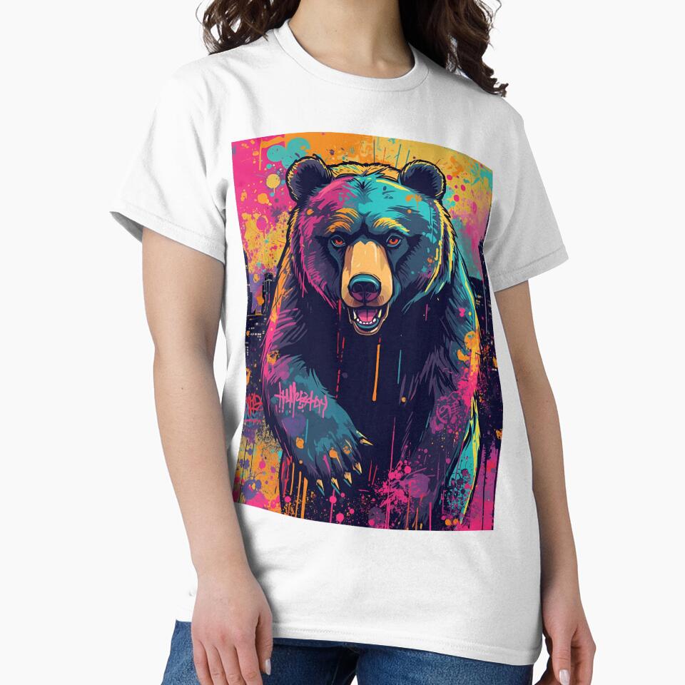Urban bear by whatthefoxsays - Adult & Kids T-Shirts, Sweatshirts & Hoodies apparel design preview 2