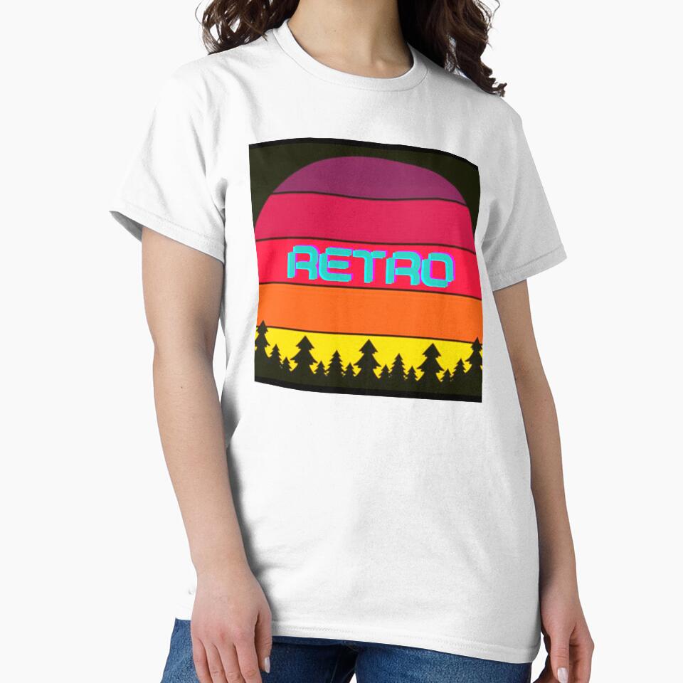 Retro Sunset Slim fit by shashank248 - Adult & Kids T-Shirts, Sweatshirts & Hoodies apparel design preview 2