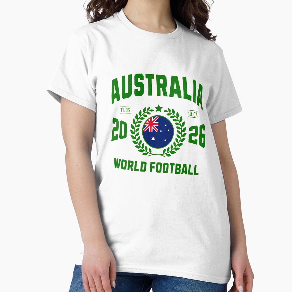 Australia Football Supporter 2026 Badge Design - Adult & Kids T-Shirts, Sweatshirts & Hoodies apparel design preview 2