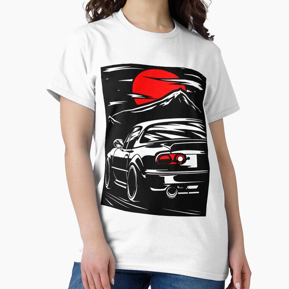 Mazda Mx5 Miata Slim Fit, T, Women Unisex Full Size, - Adult & Kids T-Shirts, Sweatshirts & Hoodies apparel design preview 2