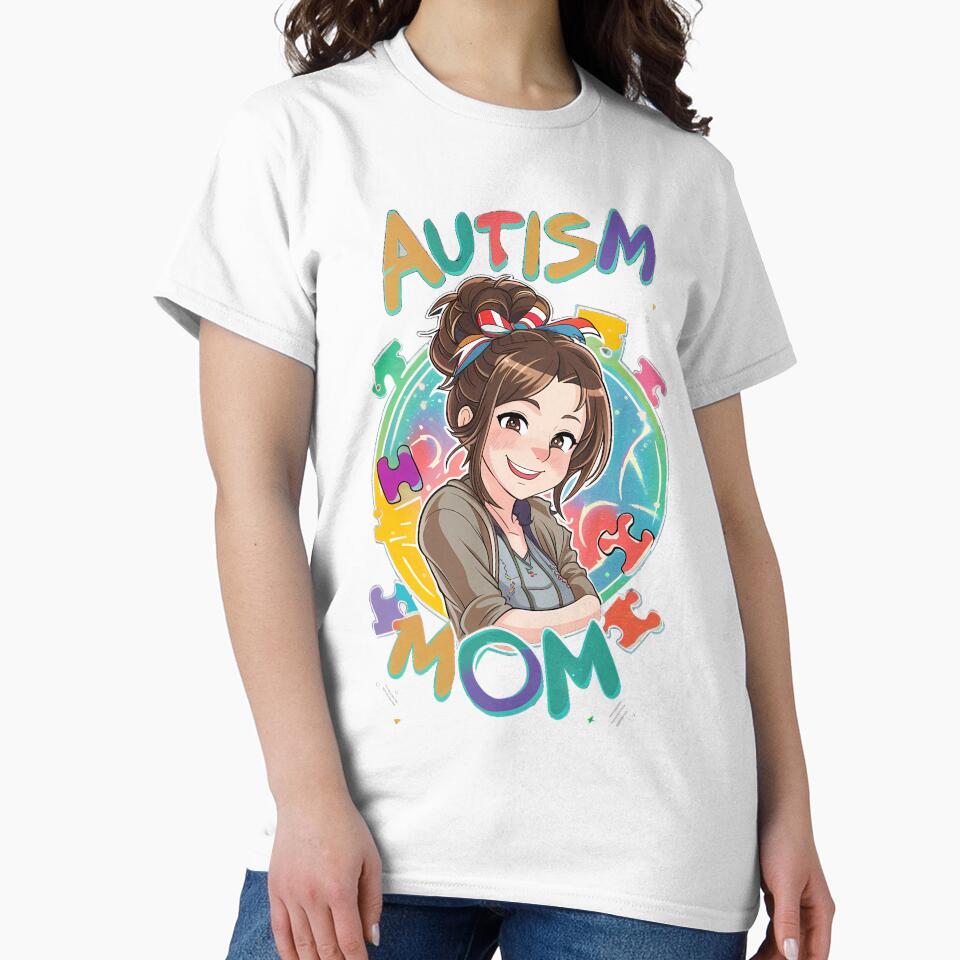 Autism Mom by MangaCortaTees - Adult & Kids T-Shirts, Sweatshirts & Hoodies apparel design preview 2