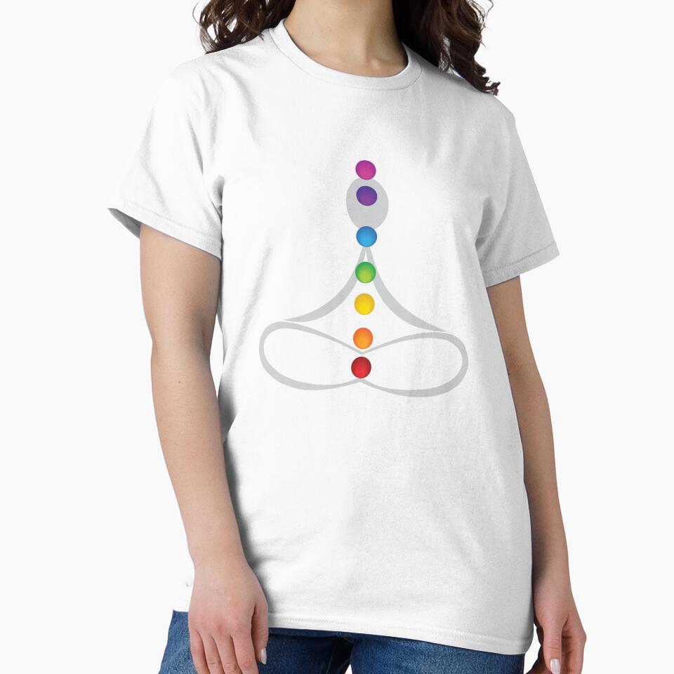 7 Chakra Centers Abstract Silhouette Art 22 GWB by - Adult & Kids T-Shirts, Sweatshirts & Hoodies apparel design preview 2