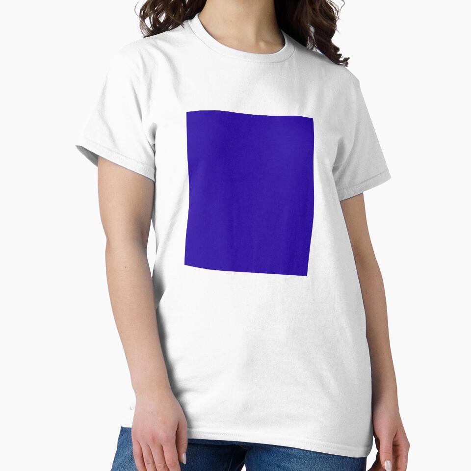Blue Solid Color by virillanissa - Adult & Kids T-Shirts, Sweatshirts & Hoodies apparel design preview 2