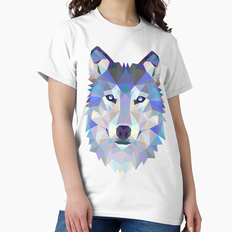 Wolf Head Triangle by Fairyjam - Adult & Kids T-Shirts, Sweatshirts & Hoodies apparel design preview 2
