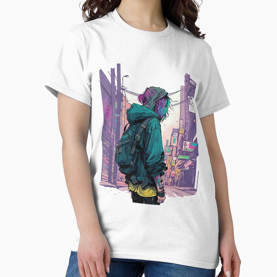 Japanese Street Cyberpunk Tokyo Streetwear2 by - Adult & Kids T-Shirts, Sweatshirts & Hoodies apparel design preview 2