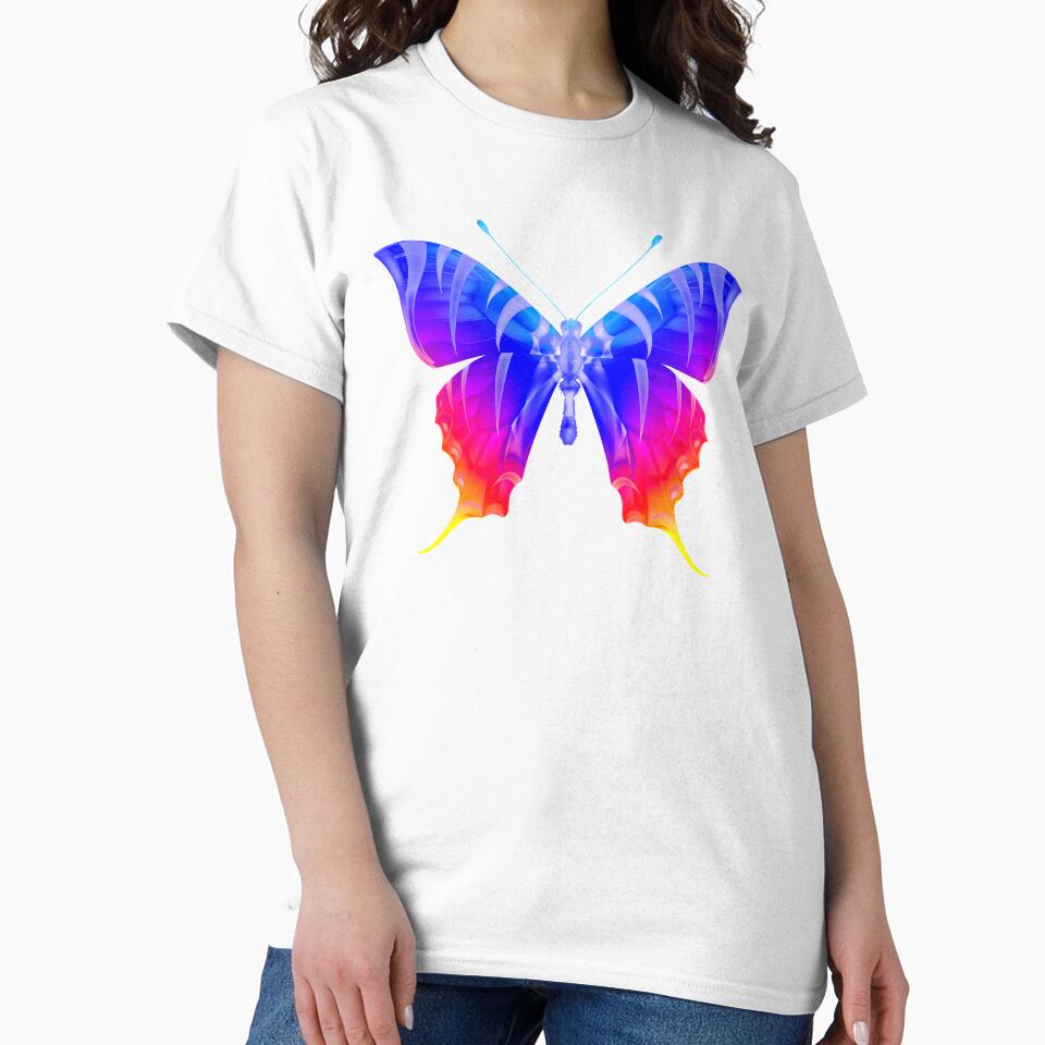 GLASS BUTTERFLY by azified - Adult & Kids T-Shirts, Sweatshirts & Hoodies apparel design preview 2