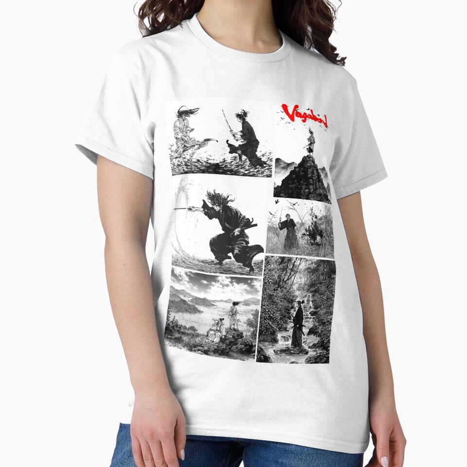 Vagabond Manga by GeeknGo - Adult & Kids T-Shirts, Sweatshirts & Hoodies apparel design preview 2