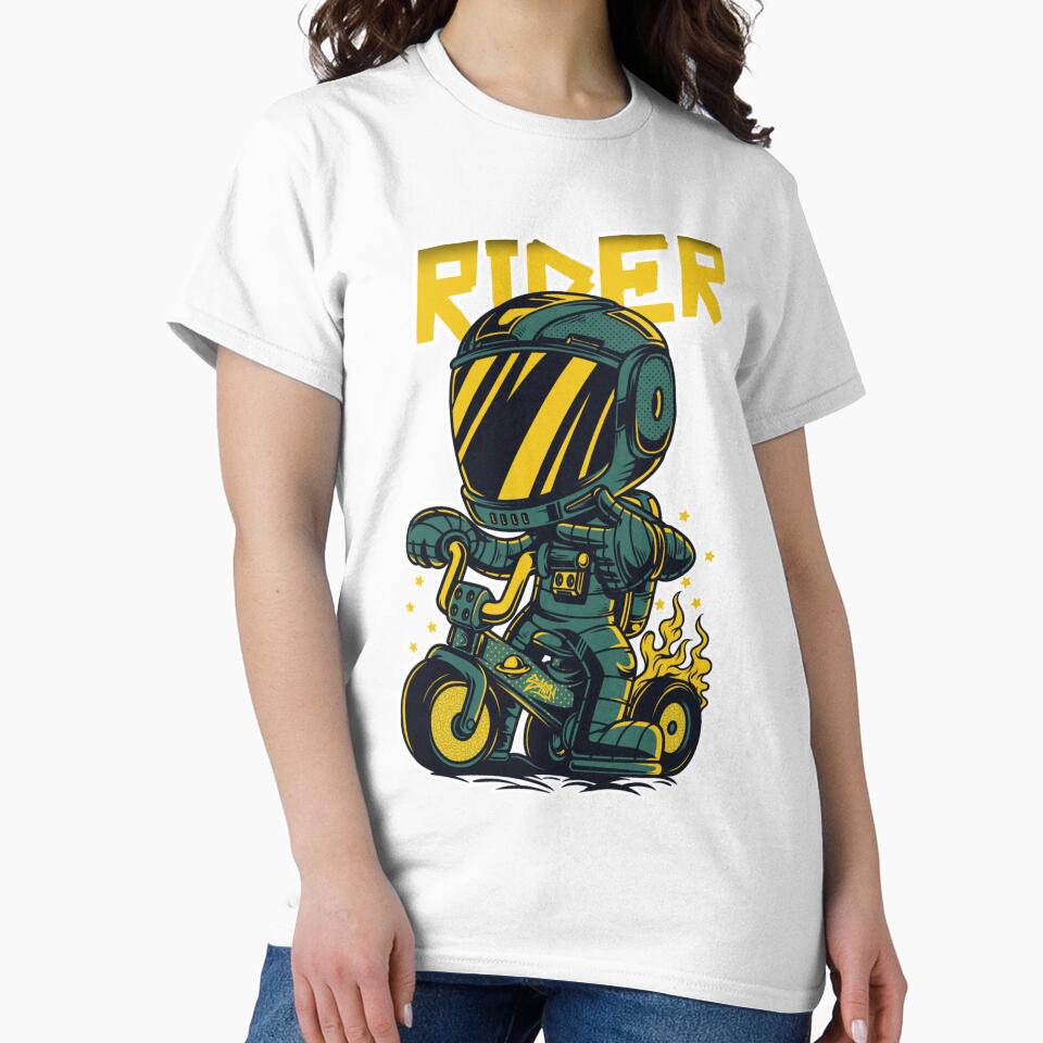 Young cool kid dreaming to be a motorcycle rider New - Adult & Kids T-Shirts, Sweatshirts & Hoodies apparel design preview 2