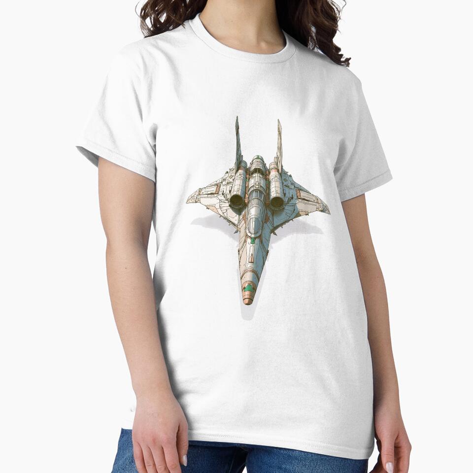 Space fighter by Inklivion - Adult & Kids T-Shirts, Sweatshirts & Hoodies apparel design preview 2
